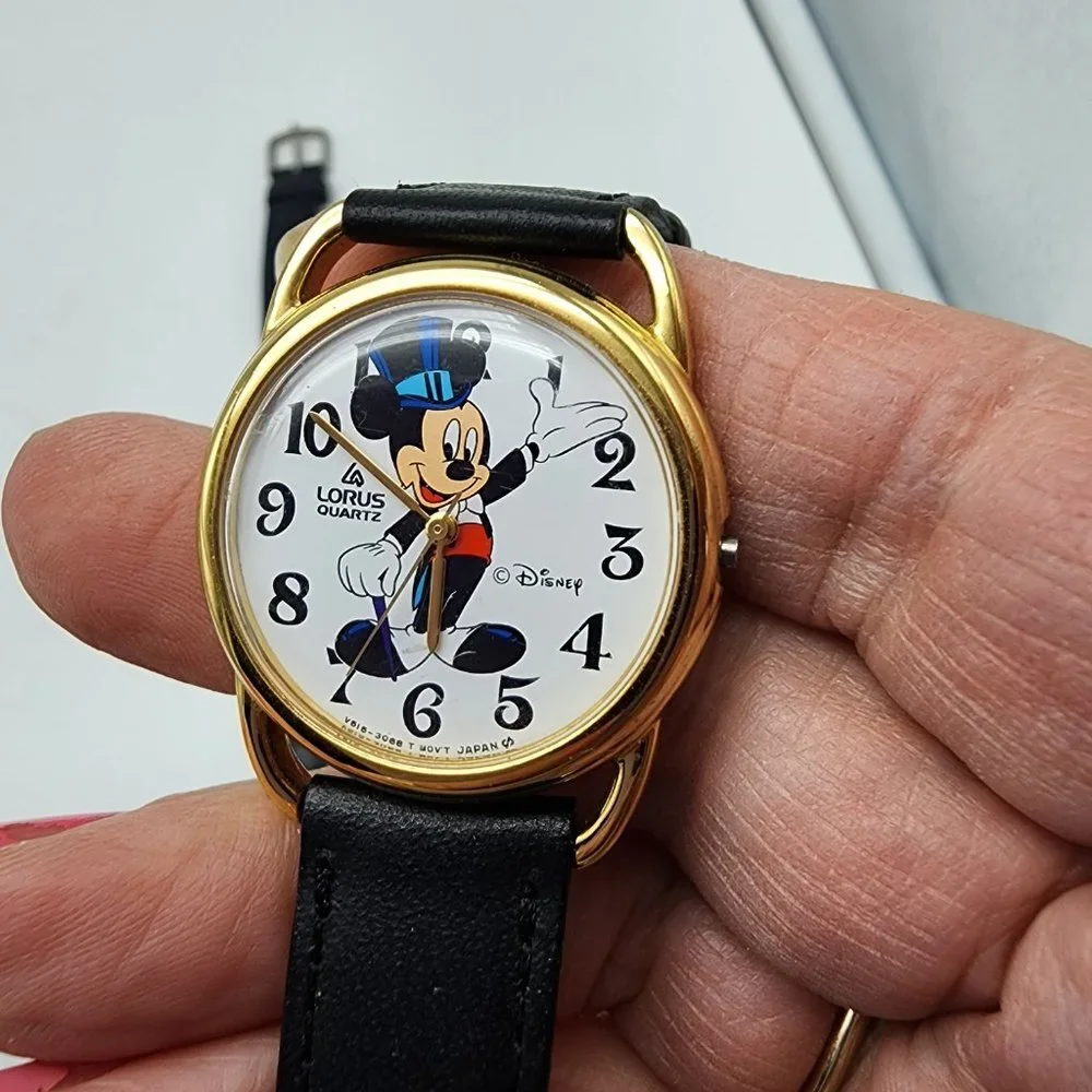 Lorus Disney Lot of Two Mickey Mouse Wristwatches